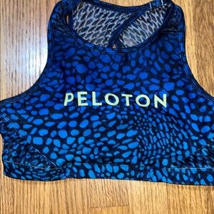 Peloton Blue and Black Reptile Pattern Yoga Mat